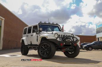 JEEP WRANGLER MO978 RAZOR BLACK SATIN MACHINED